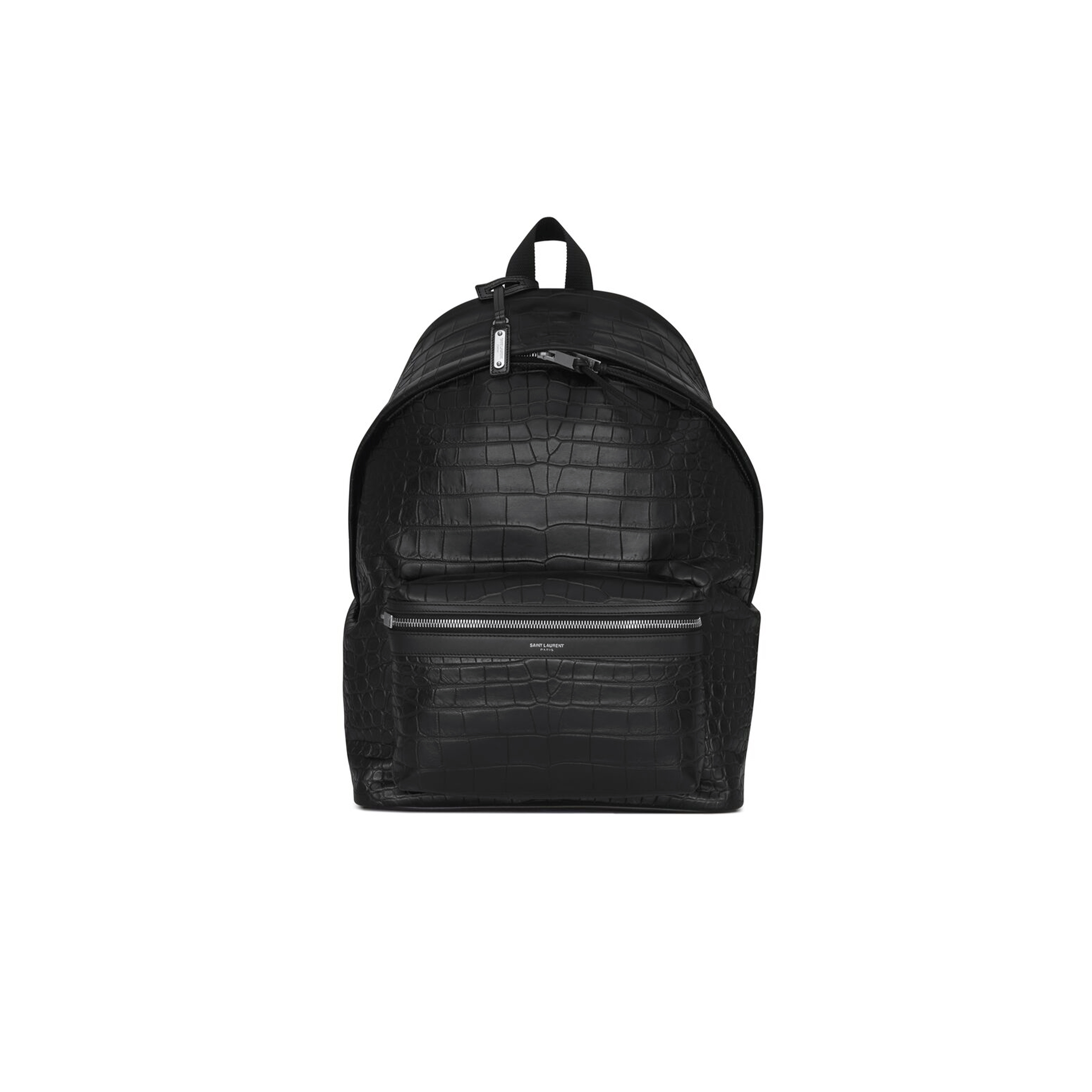 YSL CITY BACKPACK IN CROCODILE-EMBOSSED LEATHER 534967DZE2F1000 (41*31*22cm)